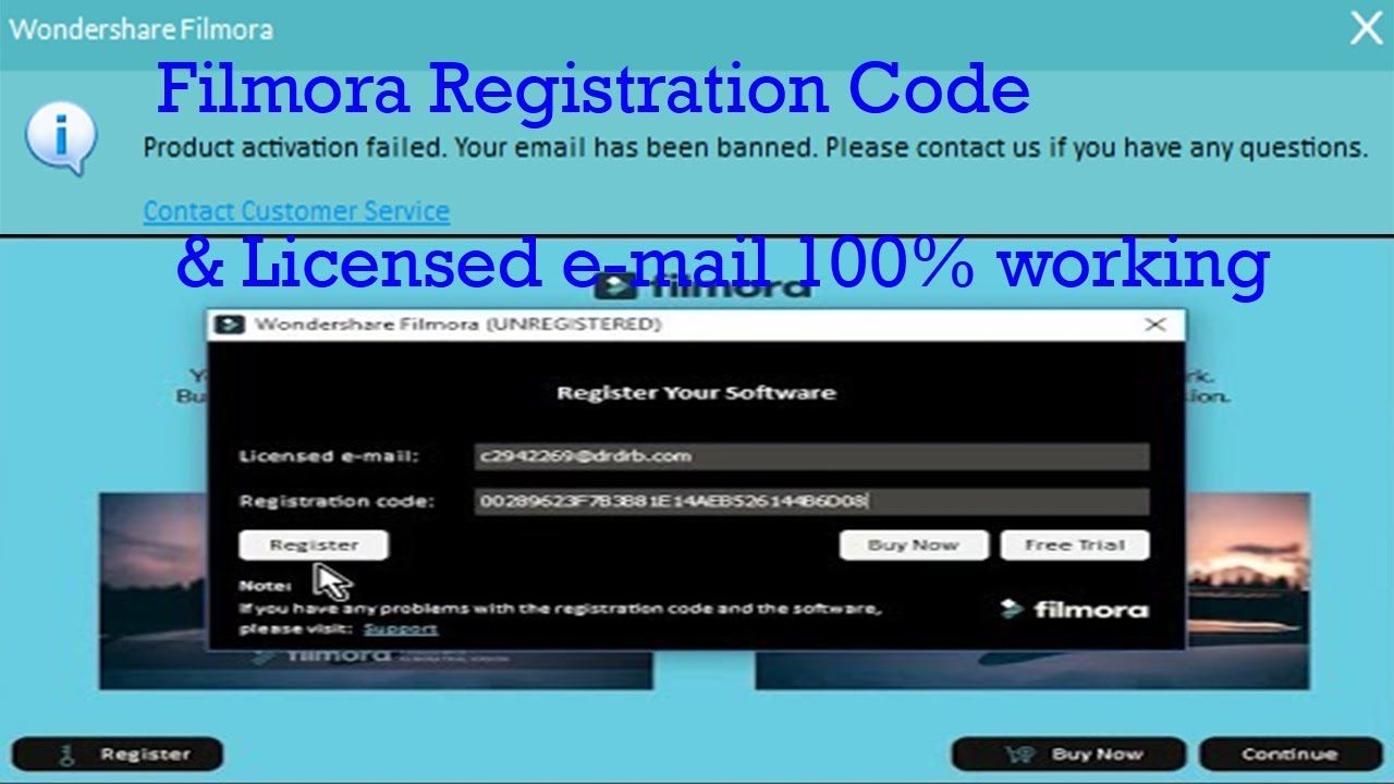 Wondershare Filmora Free Registration Code